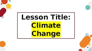 Preview of Intro to Climate Change for Social Studies/ Science