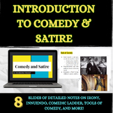 Intro to Comedy and Satire Presentation | PPT & Google Sli