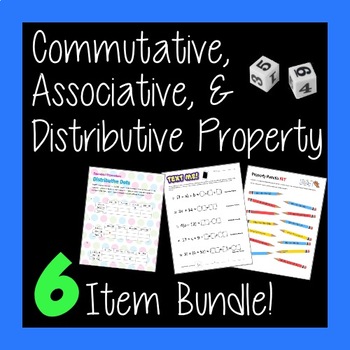 Preview of Intro to Commutative Associative and Distributive Properties Bundle