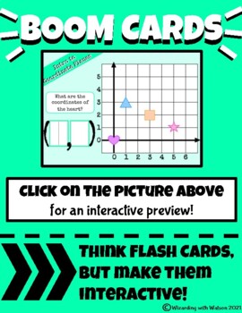 Preview of Intro to Coordinate Planes - BOOM Cards