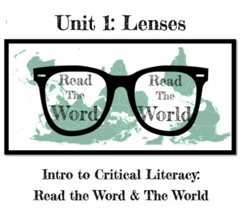 Preview of Intro to Critical Literacy: Lenses (Unit 1)