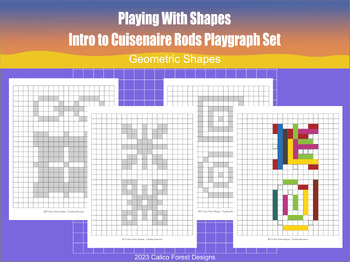 Preview of Intro to Cuisenaire Rods Playing With Shapes Playgraph Set