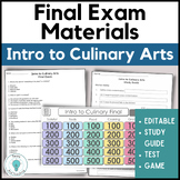 Intro to Culinary Arts Final Exam Materials - Test, Study 