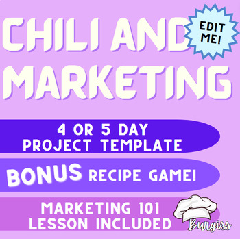 Preview of Intro to Culinary/FACS | Chili Marketing + BONUS Cornbread Recipe!