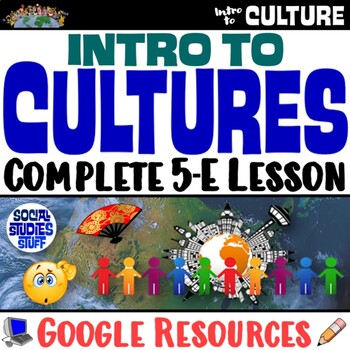 Preview of Intro to Culture and Cultural Traits 5-E Lesson | Explore World Culture | Google