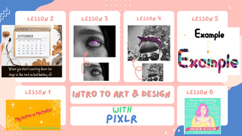 Preview of Intro to Digital Art with Pixlr ・ All Lessons 1 - 5