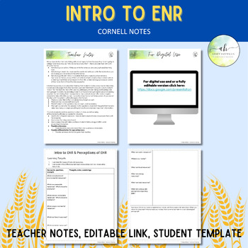 Preview of Intro to ENR - Cornell Notes