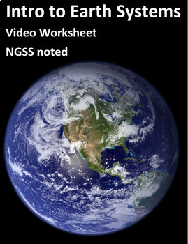 Preview of Intro to Earth Systems. Video sheet, Google Forms, Easel & more (V2).