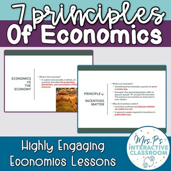 Preview of Intro to Economics: the 7 Principles of Economics Lesson! (Distance Learning!)