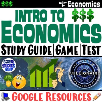 Preview of Intro to Economy and Economics Study Guide, Review Game, Unit Test | Google