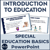 Intro to Education Basics of Special Education PPT