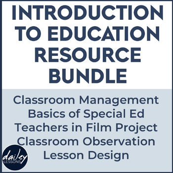Preview of Intro to Education BUNDLE