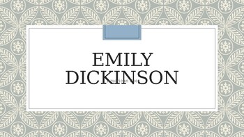 Preview of Intro to Emily Dickinson Powerpoint
