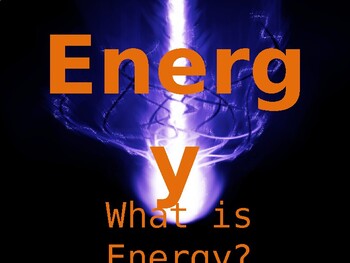 Preview of Intro to Energy Powerpoint - Kinetic & Potential - with embedded content