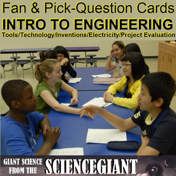 Preview of Intro to Engineering Fan & Pick Question Cards