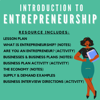 Preview of Intro to Entrepreneurship Notes & Activities (Self-Paced)