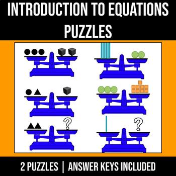Preview of Intro to Equations Activity | Balance Puzzle | Find the Missing Piece