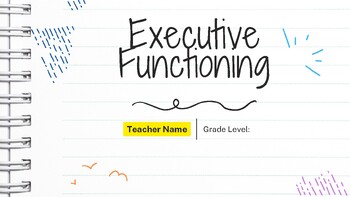 Preview of Intro to Executive Functioning Slides/Activity
