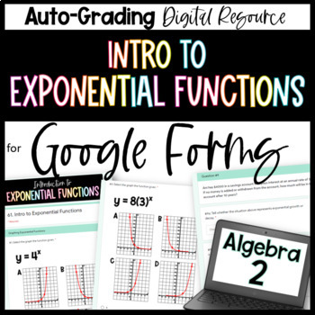 Preview of Intro to Exponential Functions- Algebra 2 Google Forms