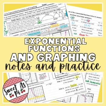Preview of Intro to Exponential Functions and Graphing - Guided Notes and Practice