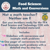 Intro to FFA Food Science CDE: Ag Math and Conversions wit