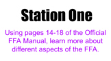 Intro to FFA Stations Activity