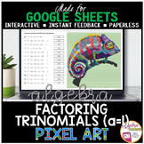 Google Sheets Digital Pixel Art Math Intro to Factoring Tr