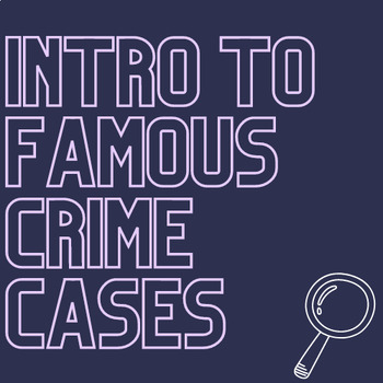 Preview of Intro to Famous Crimes Project (Forensics - No Prep/Easy/Google Slides)