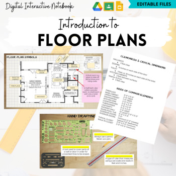 Preview of Intro to Floor Plans-Digital Interactive Notebook