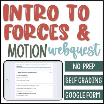 Preview of Intro to Forces Webquest