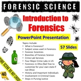 Intro to Forensic Science PowerPoint Presentation