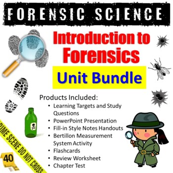 Preview of Intro to Forensic Science Unit Bundle