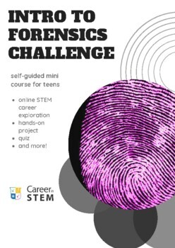 Preview of Intro to Forensics Career Exploration STEM Challenge (distance learning)