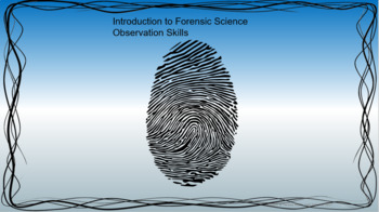 Preview of Intro to Forensics Science Starters
