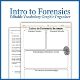 Intro to Forensics Vocabulary Graphic Organizer | Forensic