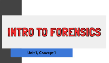 Preview of Intro to Forensics and Criminal Law Slides