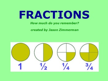 Preview of Introduction to Fractions & Addition of Fractions Flipchart