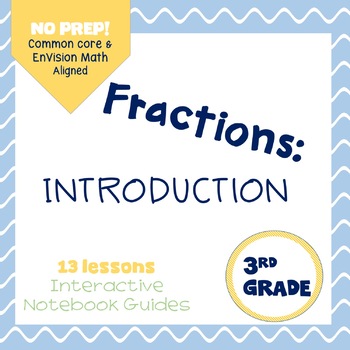 Preview of Intro to Fractions (enVision Topic 12) Interactive Notebook