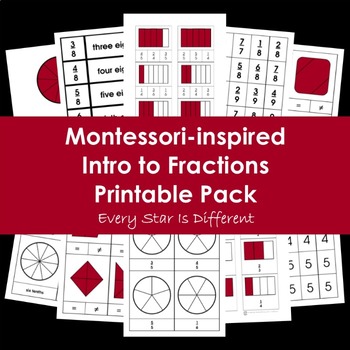 Preview of Intro to Fractions Printable Pack