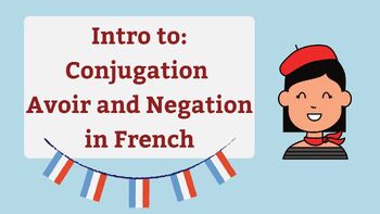 Preview of Intro to French Conjugation, Avoir Slides and Guided Notes
