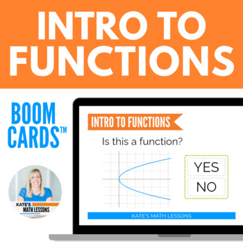 Preview of Intro to Functions Domain & Range Boom Cards™ Digital Activity
