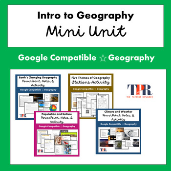 Preview of Intro to Geography Mini Unit