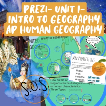 Preview of Intro to Geography Prezi Presentation- AP Human Geography- Unit I