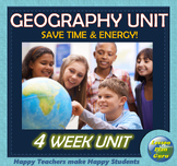 Intro to Geography Unit: 5th-7th Grade (North America & U.