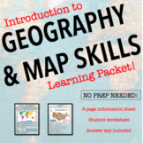 Intro to Geography and Map Skills Packet