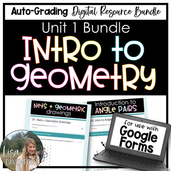 Preview of Intro to Geometry - Google Forms Bundle