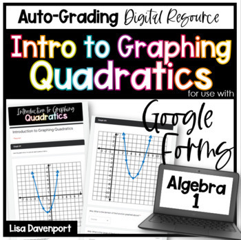 Preview of Intro to Graphing Quadratics Google Forms Homework