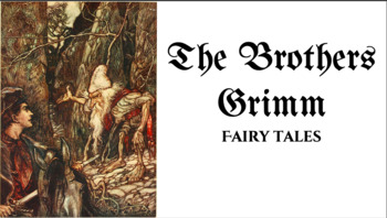 Preview of Intro to Grimm Fairy Tales, Slide Show, Story Mountain & Venn Diagram Activities