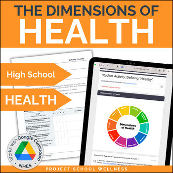 Preview of Intro to Health and the Dimensions of Health with the Wellness Wheel