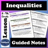 Inequalities Guided Notes | Read, Write, Graph & Understan